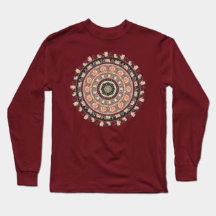 Cat Yoga Medallion Long Sleeve T-Shirt